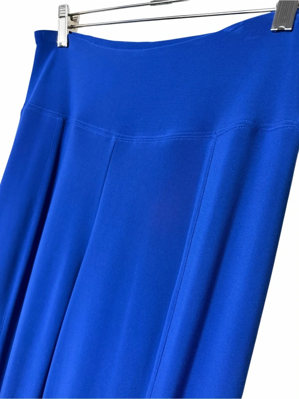 SYMPLI Solid Blue Slinky Stretch Pull On Straight Leg Casual Pants Size 8